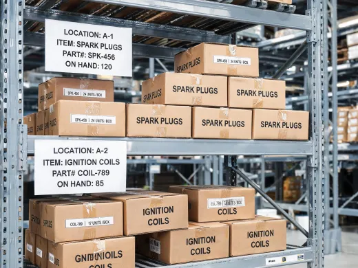 Distributor shelf planning for ignition parts