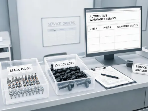 Warranty and service operations electrical parts bench